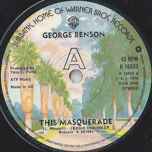 George Benson : This Masquerade (7", Single)
