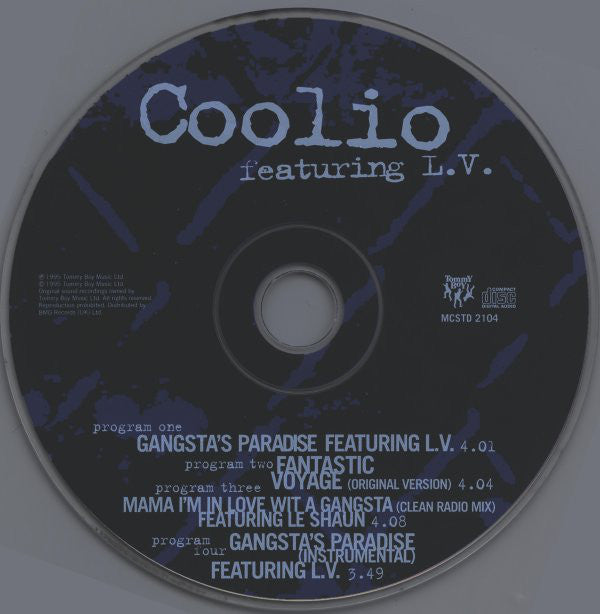 Coolio Featuring LV : Gangsta's Paradise (CD, Single)