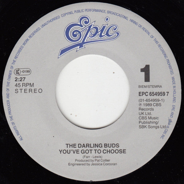 The Darling Buds : You've Got To Choose (7", Single)
