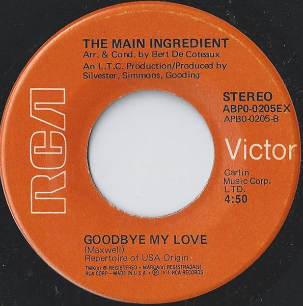 The Main Ingredient : Just Dont Want To Be Lonely (7", Single, M/Print, Exp)
