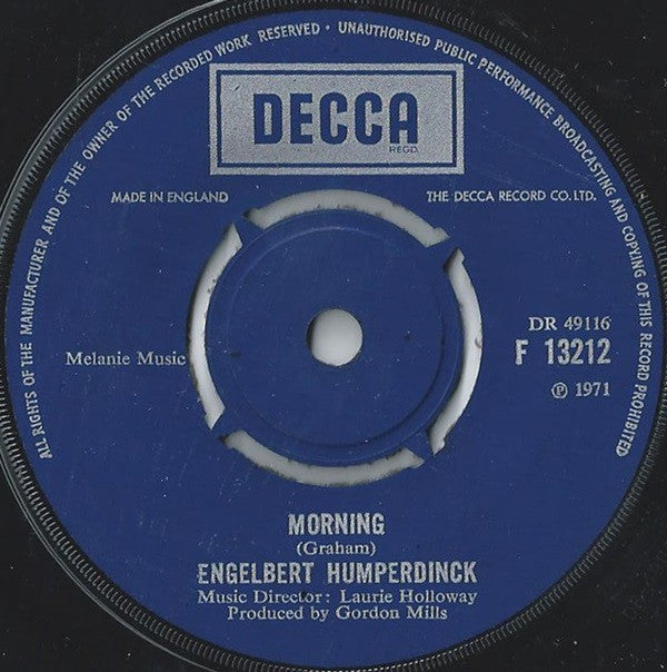 Engelbert Humperdinck : Another Time, Another Place (7", Single)