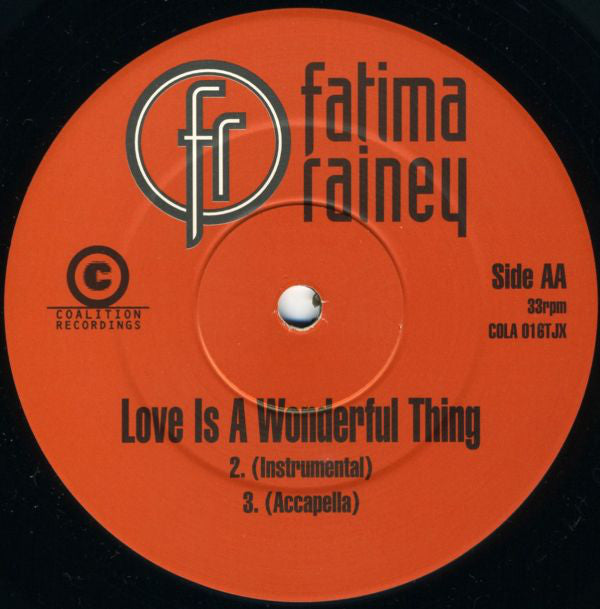 Fatima Rainey : Love Is A Wonderful Thing (2x12", Promo)