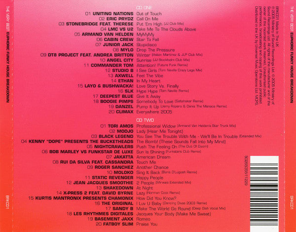 Various : The Very Best Euphoric Funky House Breakdown (2xCD, Comp, Mixed)