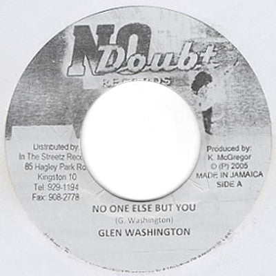 Glen Washington : No One Else But You (7", MP)