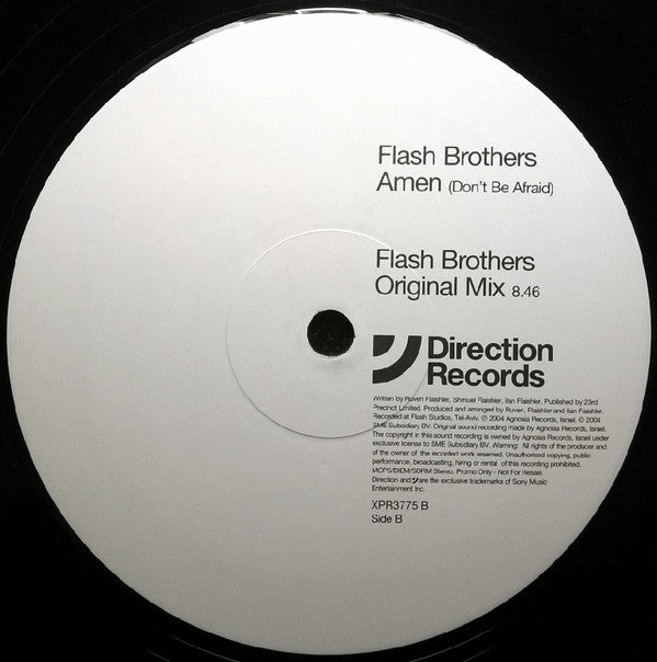 Flash Brothers : Amen (Don't Be Afraid) (2x12", Promo)