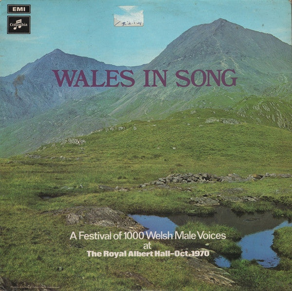 Various : Wales In Song - The Second Festival Of 1000 Welsh Male Voices (LP)