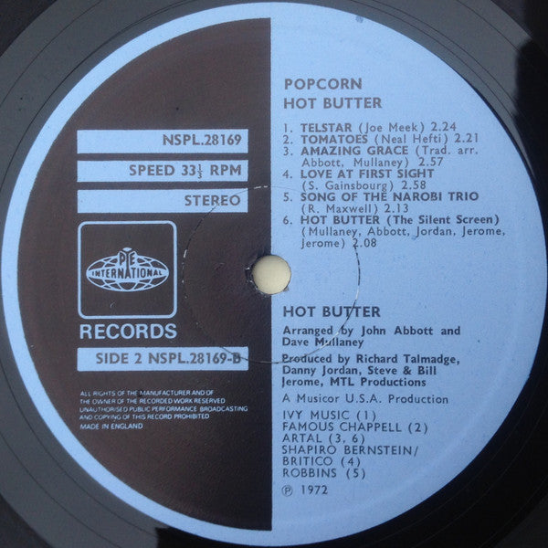 Hot Butter : Popcorn (LP, Album)
