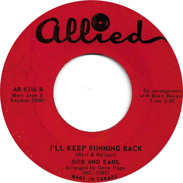 Bob & Earl : Harlem Shuffle (7", Single)
