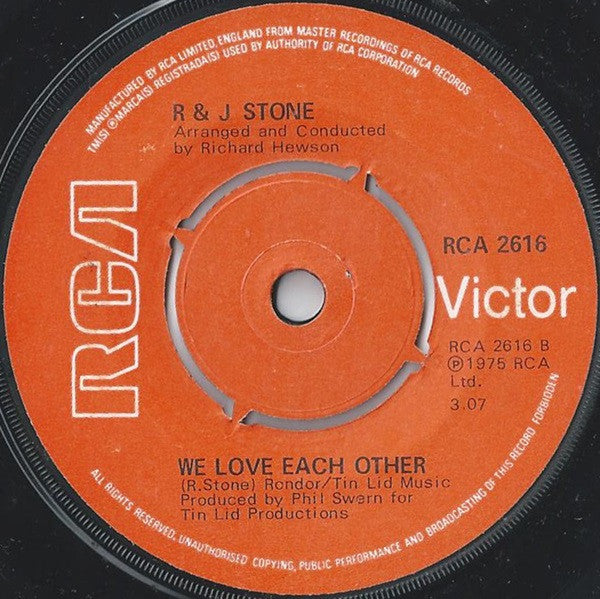 R & J Stone : We Do It (7", Single, Pus)