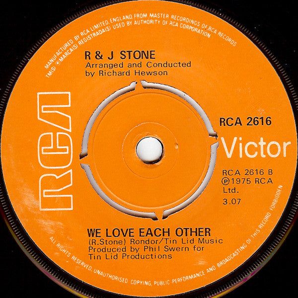 R & J Stone : We Do It (7", Single, Pus)