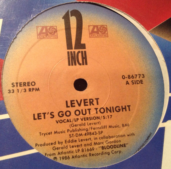 Levert : Let's Go Out Tonight (12", Single)