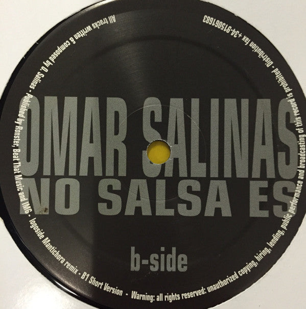 Omar Salinas : No Salsa Es (12")