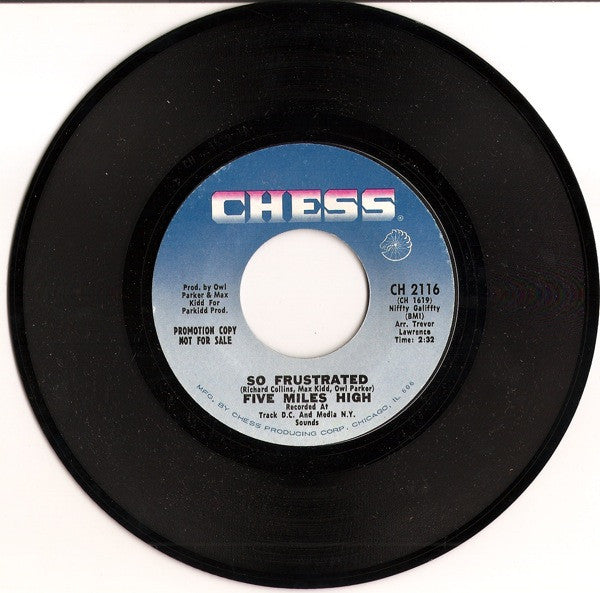 Five Miles High : So Frustrated (7", Promo)