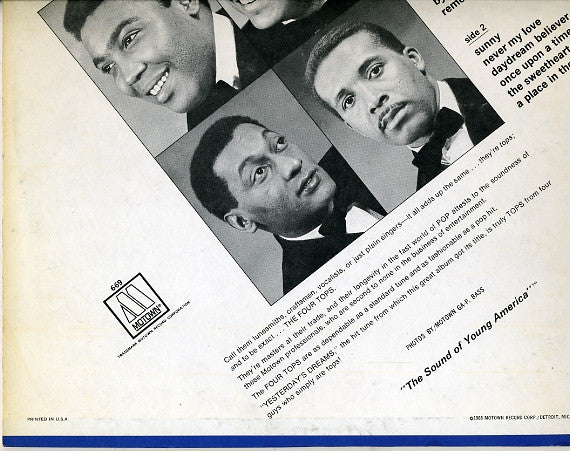 Four Tops : Yesterday's Dreams (LP, Album, Hol)