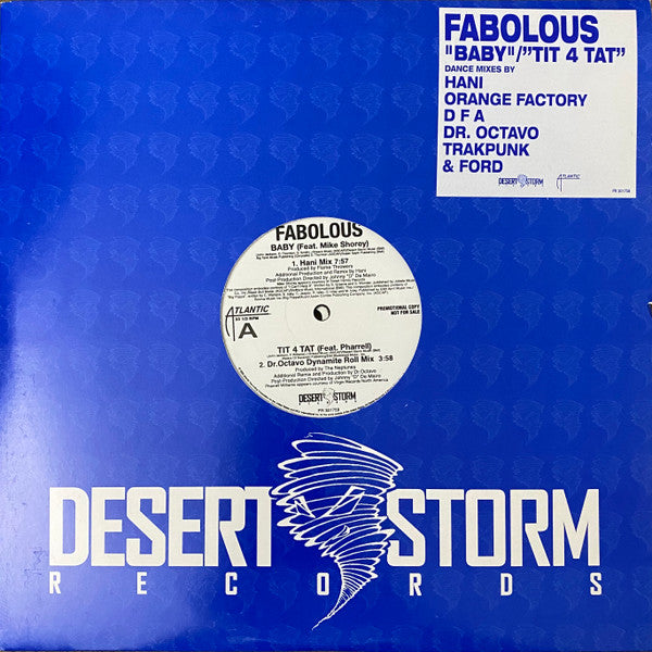 Fabolous : Baby / Tit 4 Tat (Dance Mixes) (2x12", Promo)