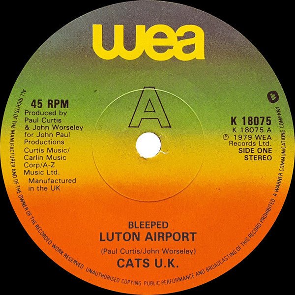 Cats U.K. : Luton Airport (Bleeped) (7", Single)