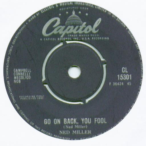 Ned Miller : Dark Moon (7")