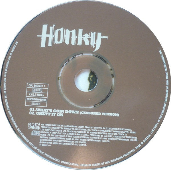 Honky : What's Goin Down (CD, Single, Car)