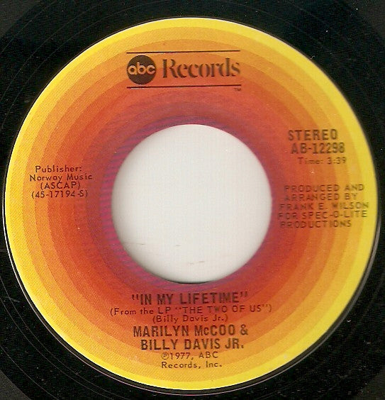Marilyn McCoo & Billy Davis Jr. : Look What You've Done To My Heart (7", Single)