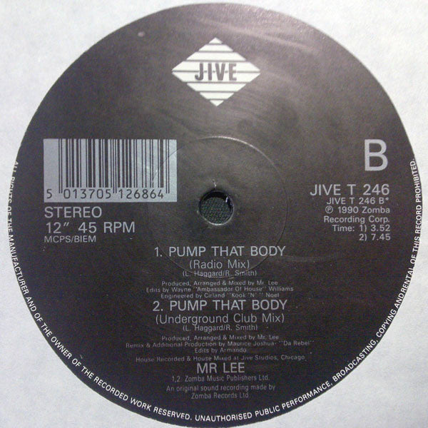 Mr. Lee : Pump That Body (12")