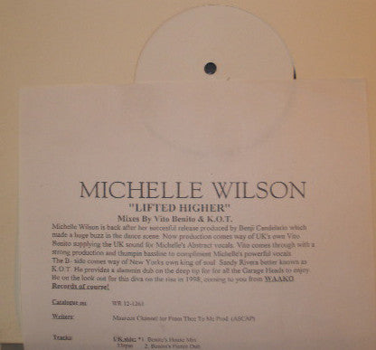 Michelle Wilson : Lifted Higher (12", TP)