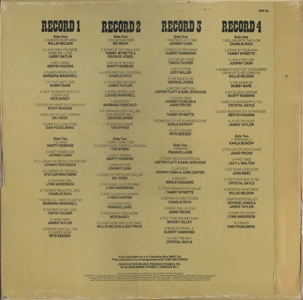 Various : Forever Country (75 All Time Country Greats) (4xLP, Comp + Box)