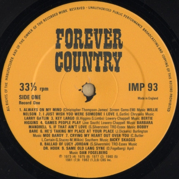 Various : Forever Country (75 All Time Country Greats) (4xLP, Comp + Box)
