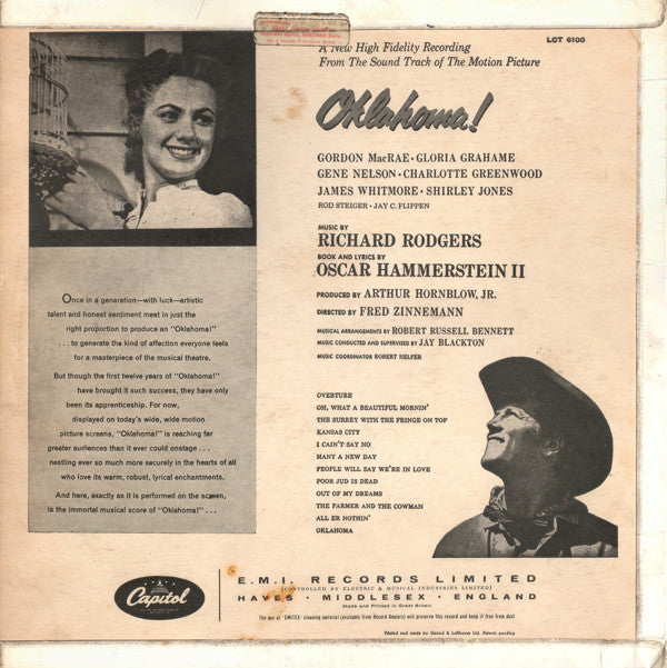 Rodgers & Hammerstein : Oklahoma! (LP, Album, Mono, RP)