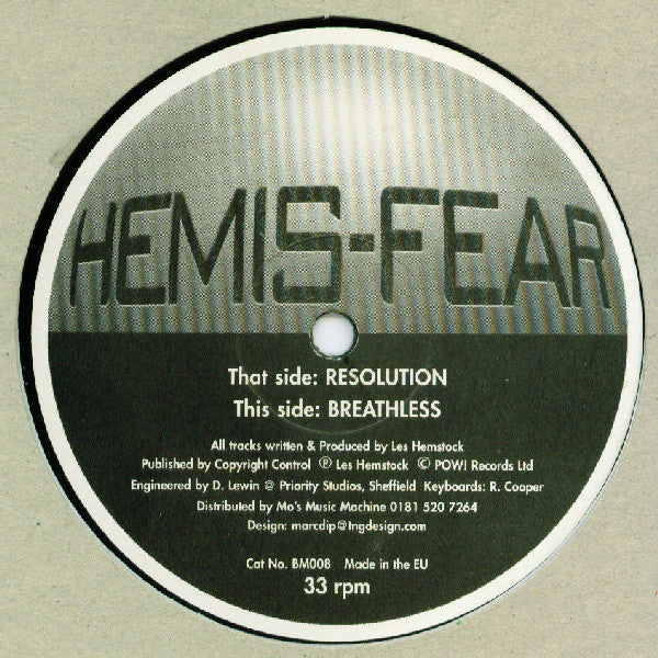 Hemis-Fear : Resolution / Breathless (12")