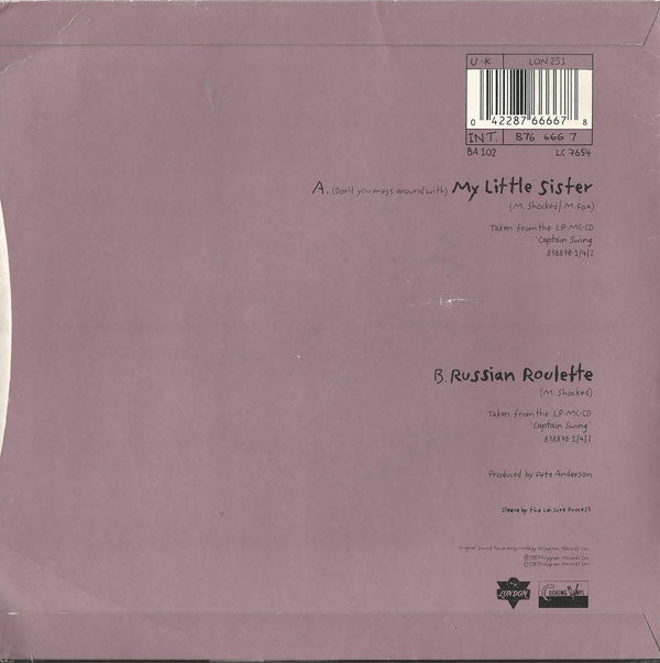 Michelle Shocked : (Don't You Mess Around With) My Little Sister (7", Single)
