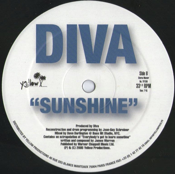 Diva (12) : Sunshine / Touch The Sky (12")