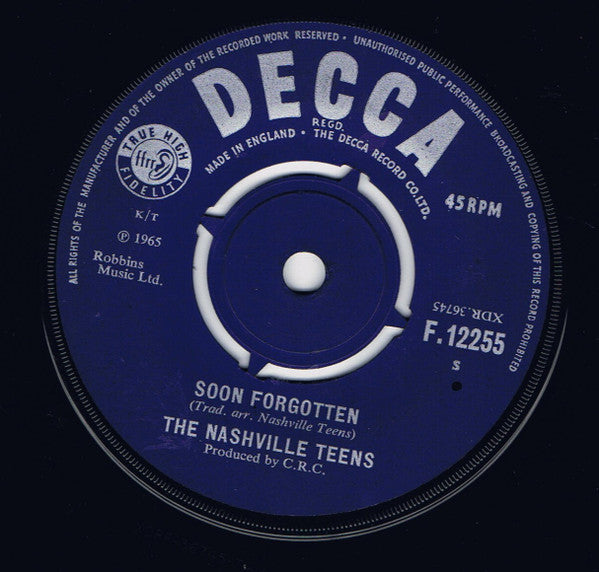 The Nashville Teens : I Know How It Feels To Be Loved (7", Single)