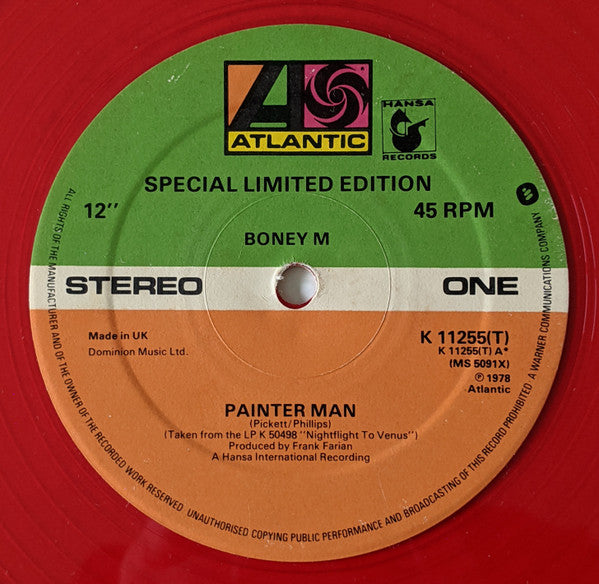 Boney M. : Painter Man (12", Ltd, Red)