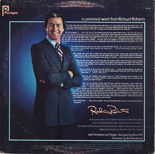 Richard Roberts (4) : Seed Faith Living: Television Favorites (LP, Album)