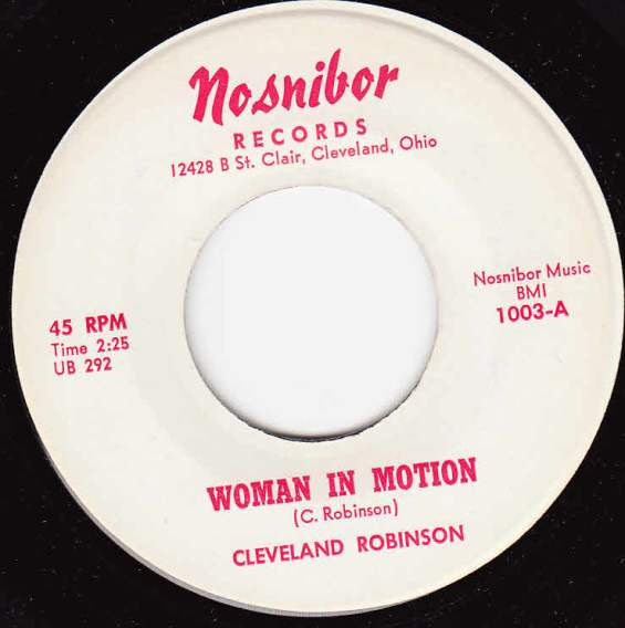 Cleveland Robinson : Woman In Motion (7", Single)