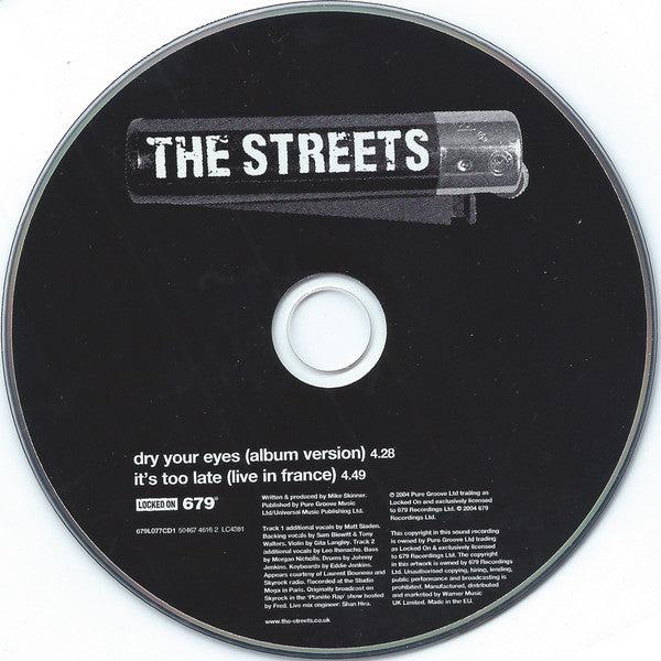 The Streets : Dry Your Eyes (CD, Single, 1/2)