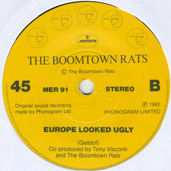 The Boomtown Rats : House On Fire (7", Single, Yel)