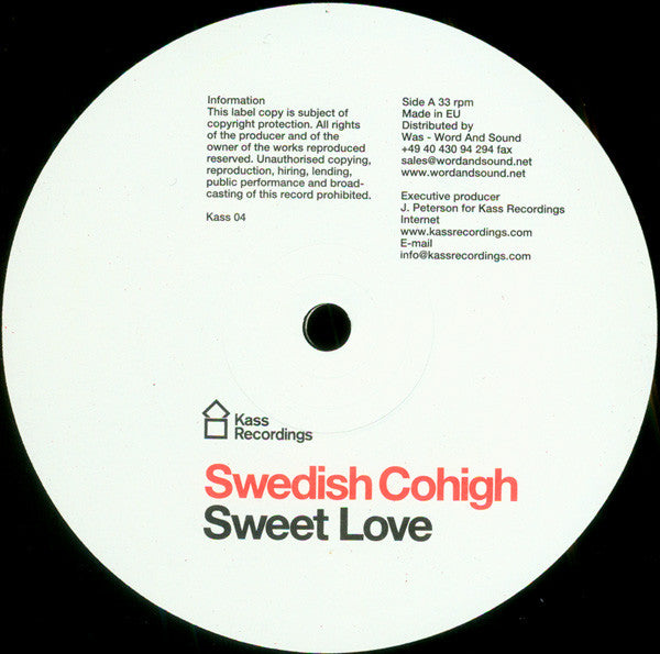 Swedish Cohigh : Sweet Love (12")