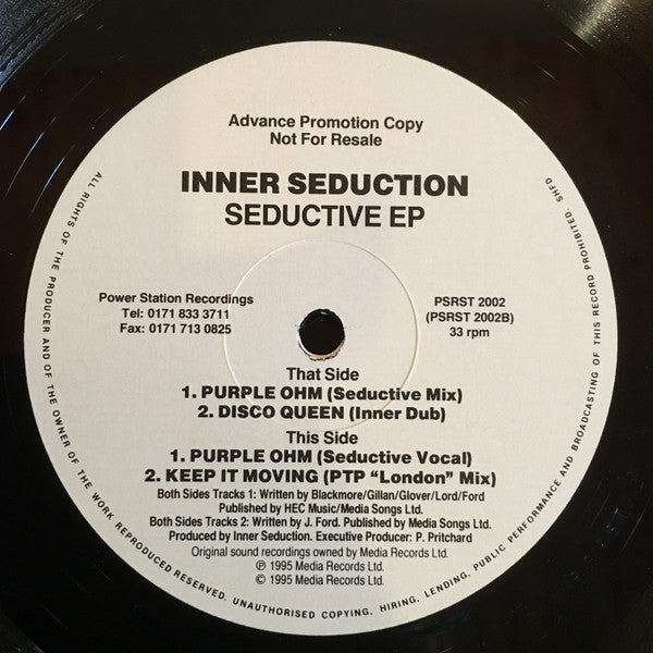 Inner Seduction : Seductive EP (12", EP, Promo)