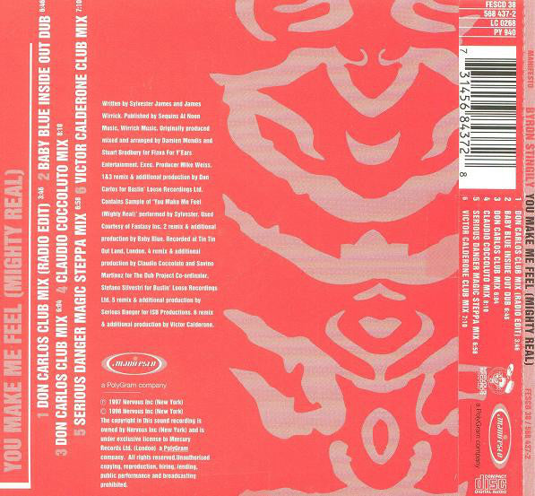 Byron Stingily : You Make Me Feel (Mighty Real) (CD, Single)