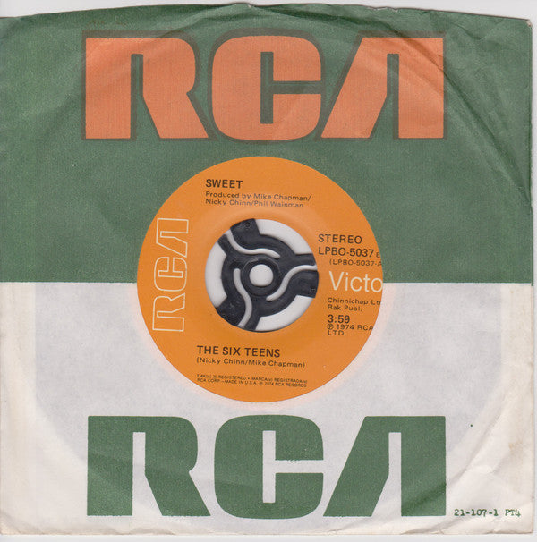 Sweet* : The Six Teens (7", Single, USA)