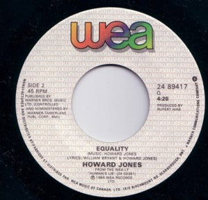 Howard Jones : Like To Get To Know You Well (7", Single)