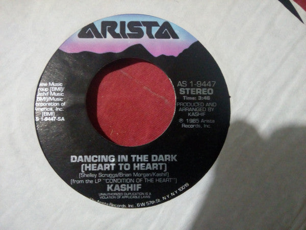 Kashif : Dancing In The Dark (Heart To Heart) (7", Single)