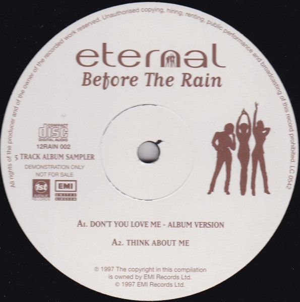 Eternal (2) : Before The Rain (12", Promo, Smplr)