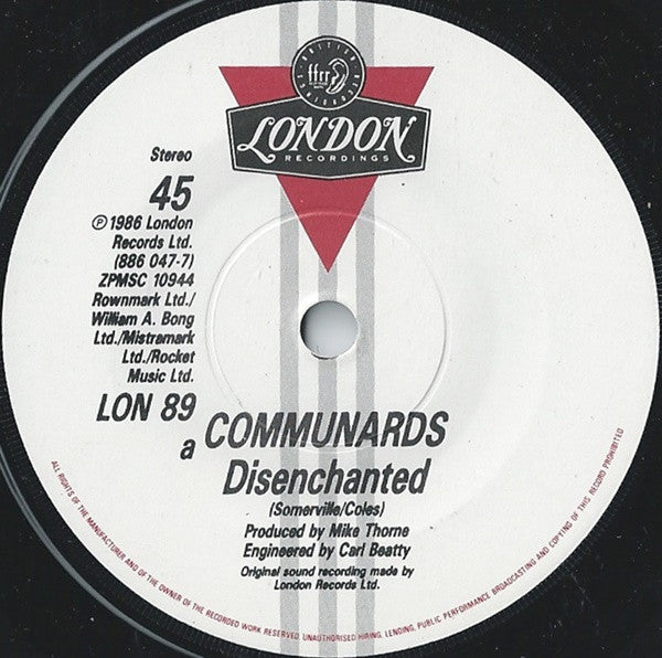 The Communards : Disenchanted (7")
