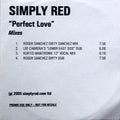 Simply Red : Perfect Love (Mixes) (CDr, Single, Promo)