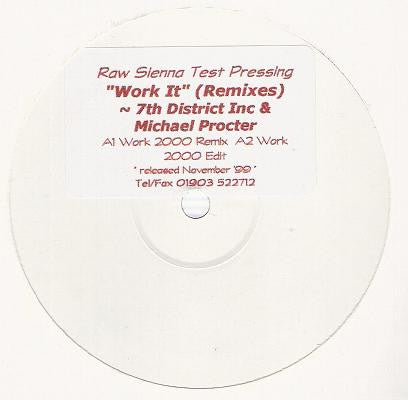7th District Inc. & Michael Procter : Work It (Remixes) (12", TP, Sti)