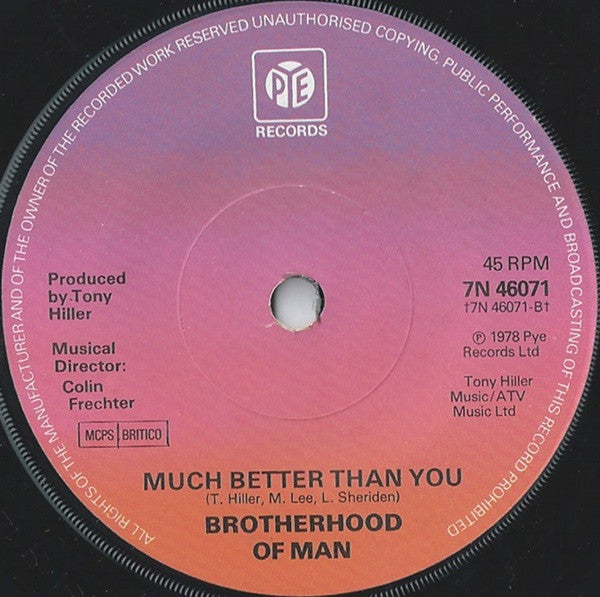 Brotherhood Of Man : Beautiful Lover (7", Single)