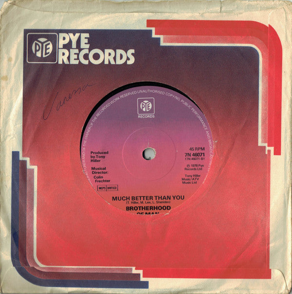 Brotherhood Of Man : Beautiful Lover (7", Single)
