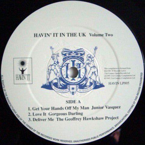 Craig Jensen : Havin'It In The U.K. Volume 2 (2xLP, Mixed)
